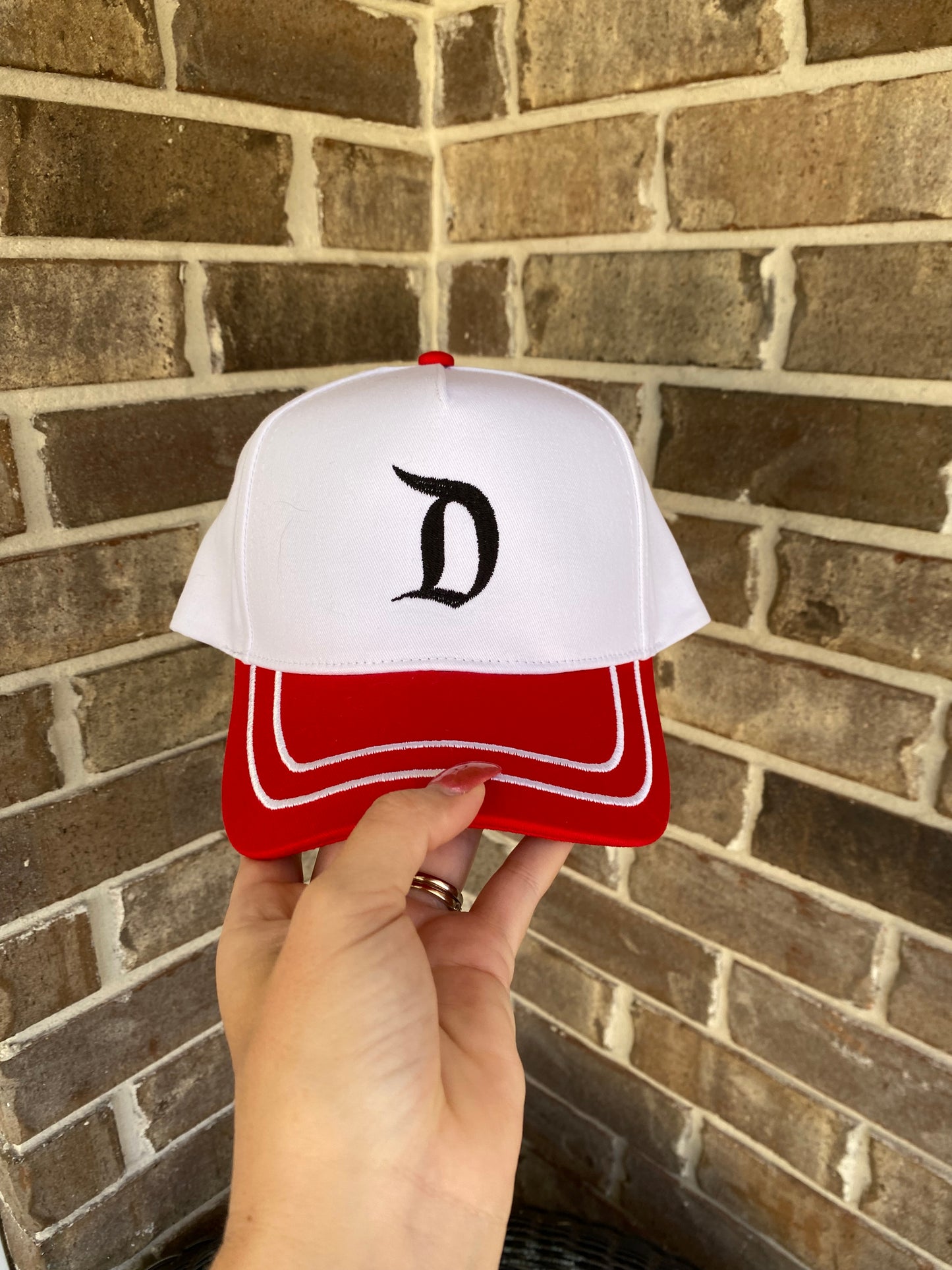 Disney D Hat Red
