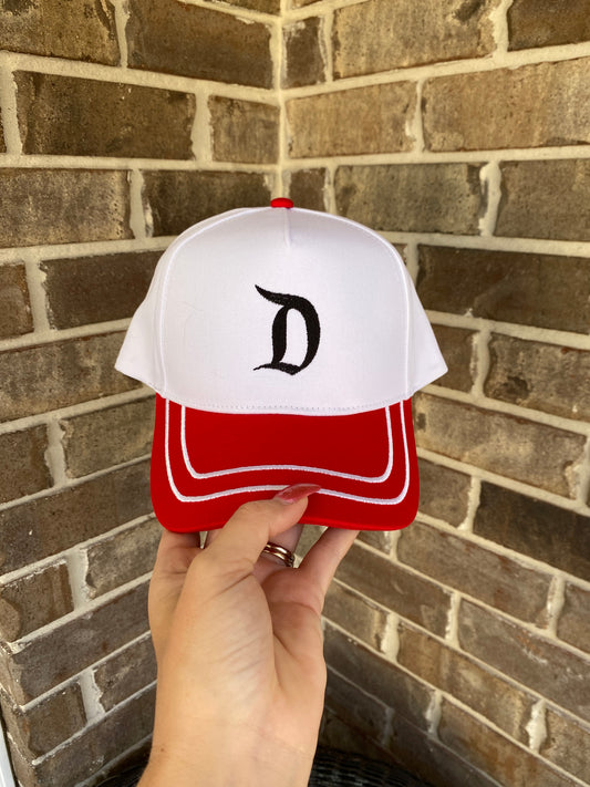 Disney D Hat Red
