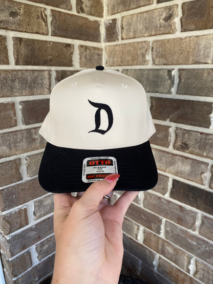 Disney D Hat Black