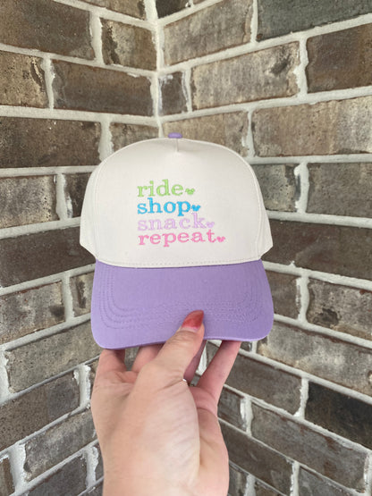 Ride Shop Snack Repeat Hat