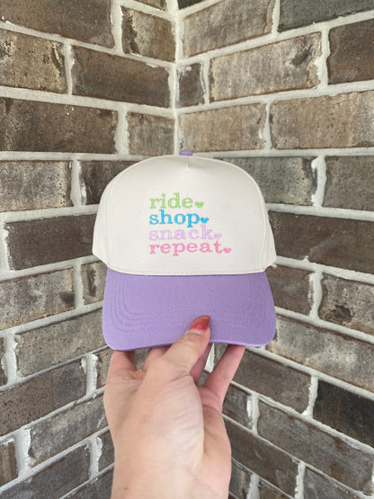 Ride Shop Snack Repeat Hat