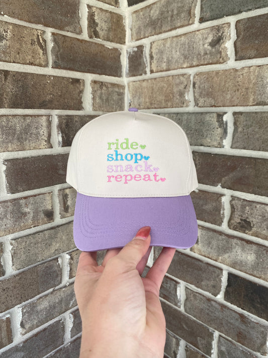 Ride Shop Snack Repeat Hat