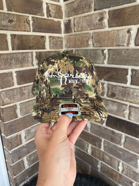 Flash Sale Camo America Hat